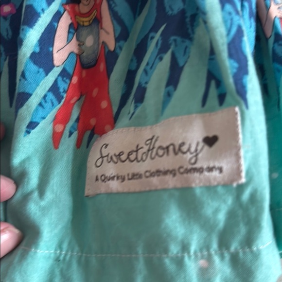 Colorful Kids Dress with‎ Polka Dots and Floral Design - Picture 4 of 5